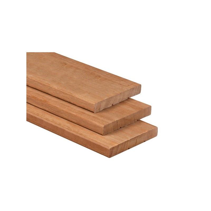 Bangkirai V-groef plank 28 x 190 mm