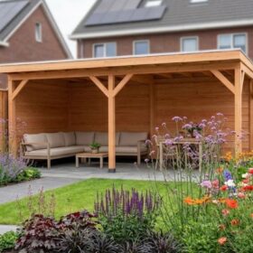 Met zij- en 2x achterwand