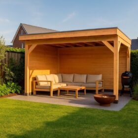 Met zij- en achterwand